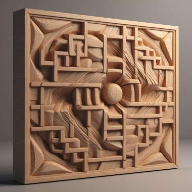 Patterns and decorations st Geometric 4 3d model
